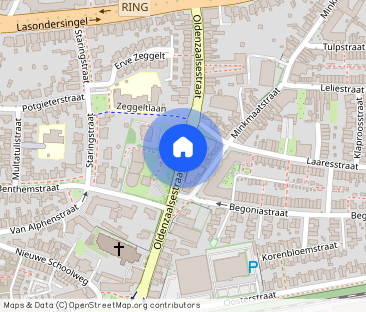 Een studentenkamer in een studentenhuis net buiten de singel van En... - Foto 1