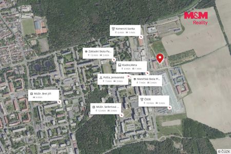 Pronájem bytu 1+1 29 m², Jaroslava Holečka 3308, Kladno - Photo 2