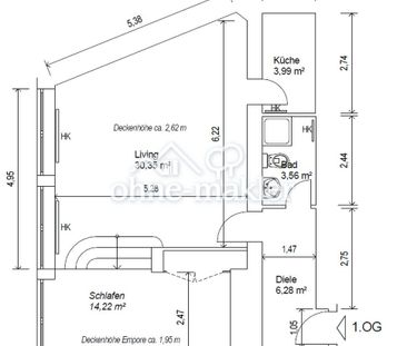 Attraktive 1,5-Zimmer-Wohnung mit Einbauküche in Düsseldorf-Pempelfort - Photo 6