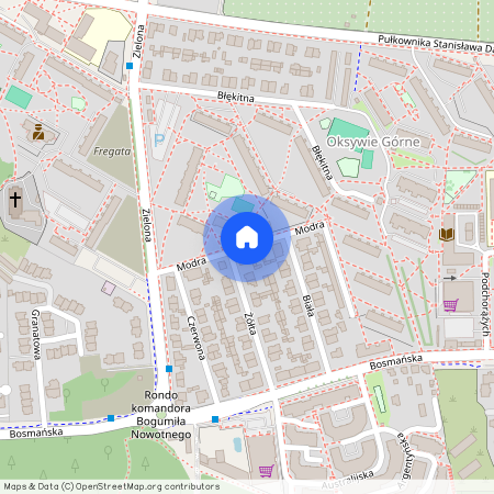 ul. Modra, Oksywie, Gdynia, pomorskie