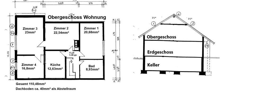 Schöne 4-Zimmer-Wohnung (110,48 m²) im 2-Familienhaus in KKR - Foto 1