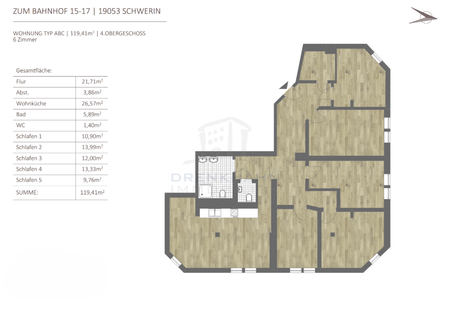 *Erstbezug* Hochwertig ausgestattete 5-Zimmer-Wohnung | Fahrstuhl | WG-geeignet - Photo 4