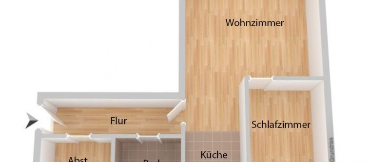 ++ Sonnige 2,5 Zimmer DG-Wohnung mit EBK, Loggia und Einzelgarage in Lüneburg (Goseburg) ++ - Foto 1