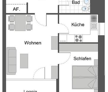 Alles neu !! 2 Zimmer-Wohnung mit viel Stellplatz, separater Küche ... - Photo 1