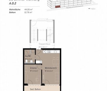 2.5 Zimmerwohnung in Wattwil - Foto 2