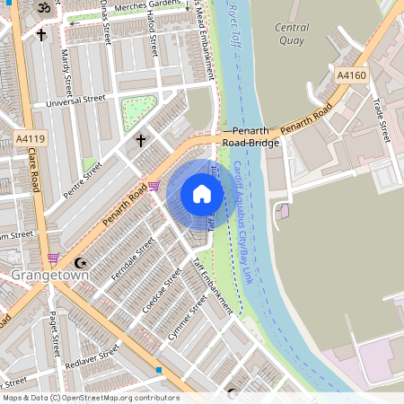 Taff Embankment, Grangetown, Cardiff, Cardiff, Grangetown