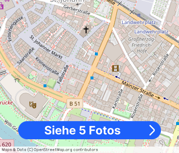 Dachgeschoss-Wohnung mit 4-ZKB in zentraler Lage von Saarbrücken! - Foto 1