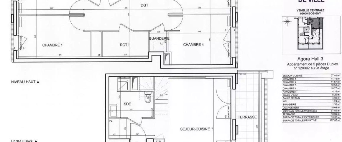 location Appartement T5 DE 97.2m² À BOBIGNY - Photo 1