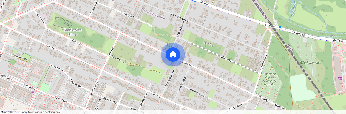 ul. Górecka, Leśnica, Fabryczna, Wrocław, dolnośląskie