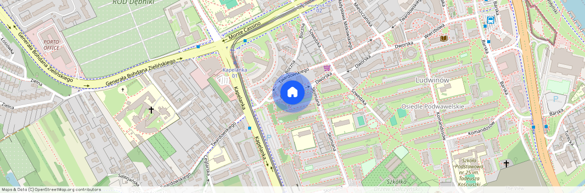 ul. Dworska, Ludwinów, Dębniki, Kraków, małopolskie