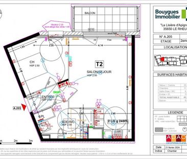 Appartement 2 pièces – 45 m² environ à Le Rheu (ref : G75943) - Photo 1