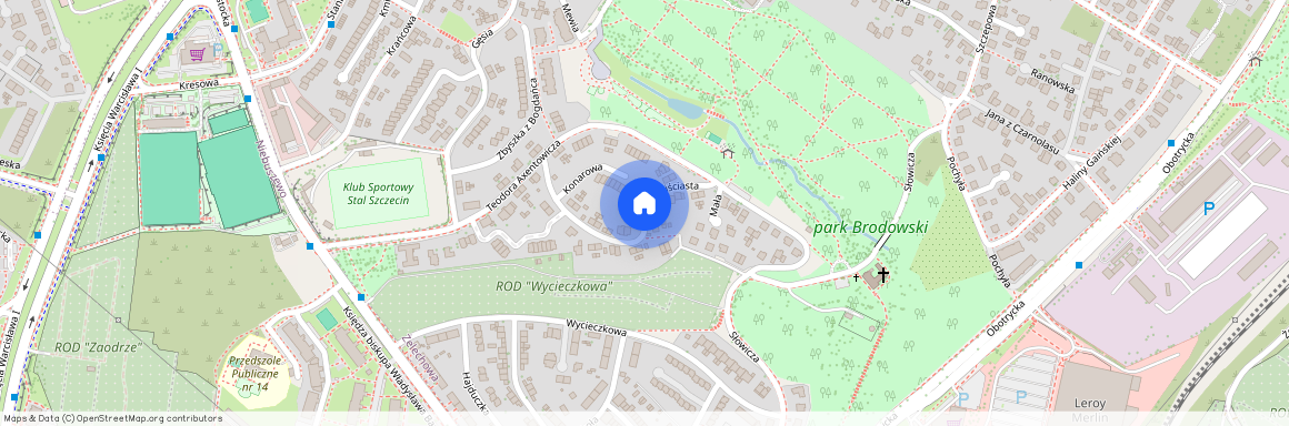 ul. Liściasta, Żelechowa, Północ, Szczecin, zachodniopomorskie