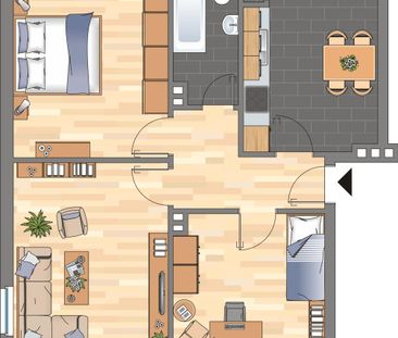 2-Zimmer-Wohnung in Wilhelmshaven City - Photo 1