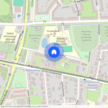 ul. Kazimierska, Biskupin, Śródmieście, Wrocław, dolnośląskie