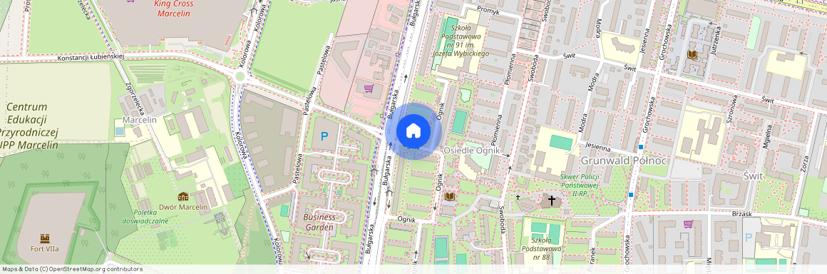 ul. Bułgarska 126, os. ks. Jerzego Popiełuszki, Grunwald, Poznań, wielkopolskie