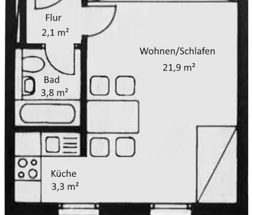 Gemütliche 1-Zi-Whg. mit Laminatboden und Tiefgaragenstellplatz in ... - Photo 3