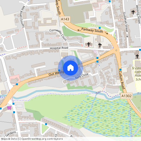 Out Westgate, Bury St Edmunds, Suffolk, IP33