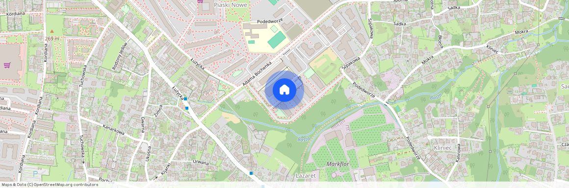 ul. Adama Bochenka, Piaski Wielkie, Podgórze Duchackie, Kraków, małopolskie