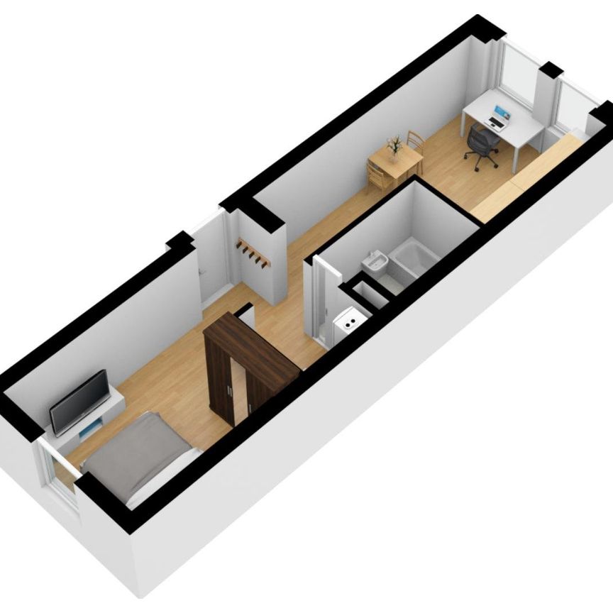 Pronájem bytu 2+kk 38 m², Otakarova 1657, České Budějovice - Fotografie 1