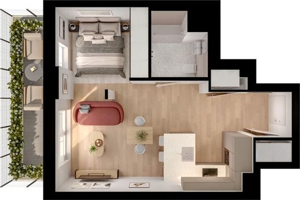 Studio to rent - Photo 1