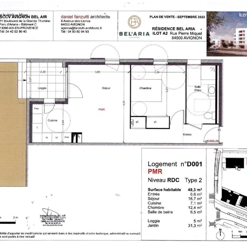 Location Appartement 2 pièces 49m² AVIGNON 84000 - Photo 2