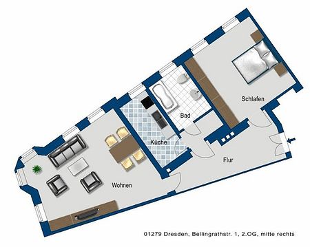 Großzügige 2 Zimmerwohnung an den Elbwiesen sucht neue Mieter - Photo 5