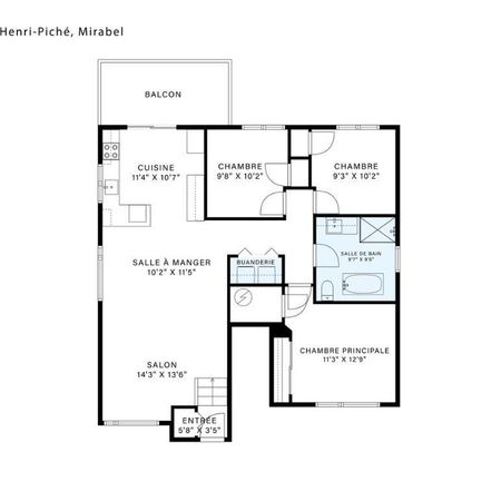 Grand 5 ½ à louer – Mirabel (secteur St-Canut) Superbe appartement lumineux de 1 260 pi² - Photo 3