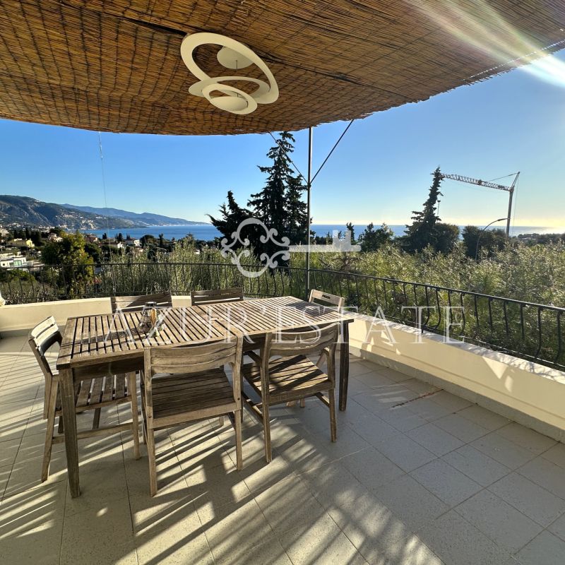 ROQUEBRUNE CAP MARTIN/HAMEAU : VILLA AVEC PISCINE VUE MER - Photo 1