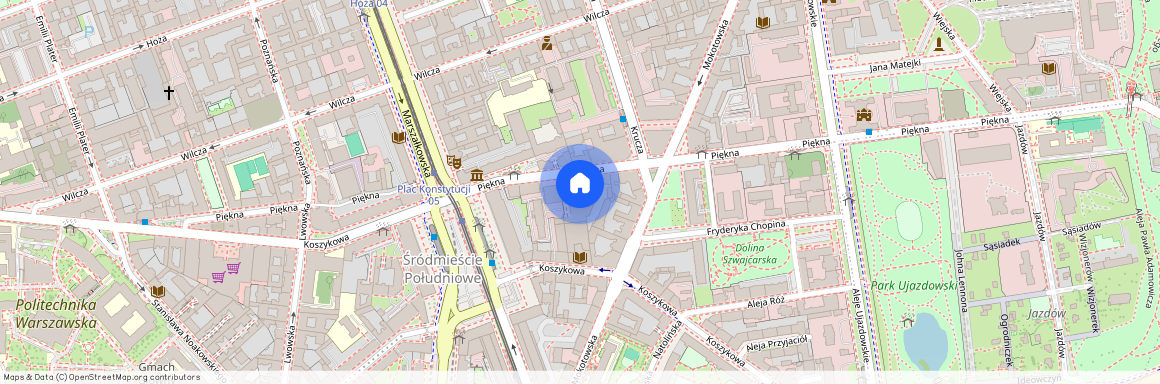 ul. Piękna, Śródmieście Południowe, Śródmieście, Warszawa, mazowieckie