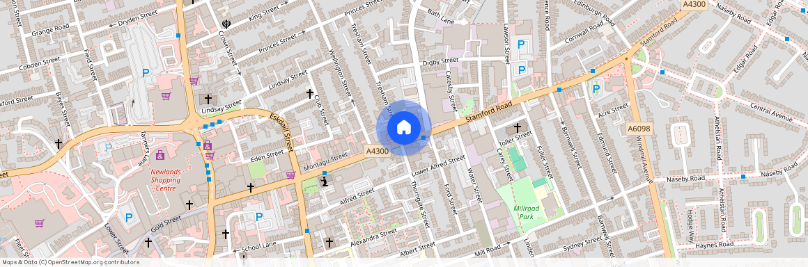 Studio to Rent in Montagu Street, Kettering, Northants, NN16