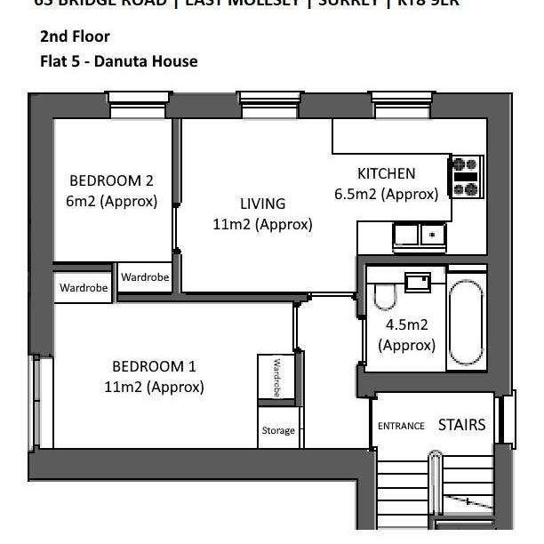 Bridge Road, Hampton Court Village, East Molesey, Surrey, KT8 - Photo 1