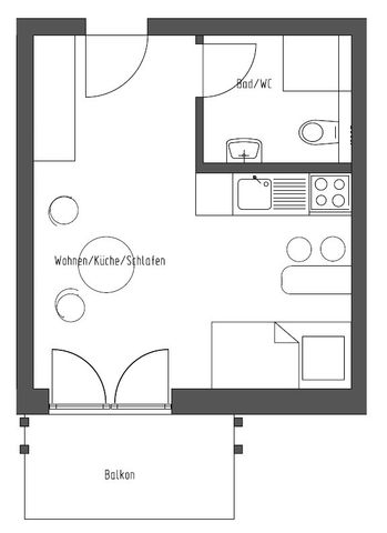 Ein Katzensprung zur HTW Dresden - Appartment nahe dem Hauptbahnhof - Photo 2