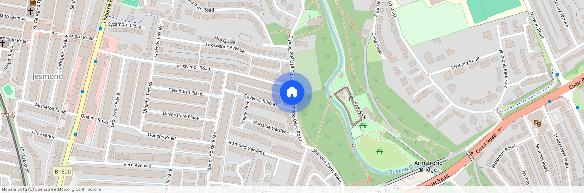 Wolselay garden, Jesmond vale, Newcastle upon Tyne, NE2 1HR