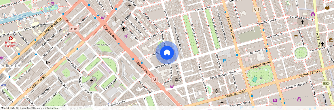 Cumberland Mansions, Brown Street, W1H