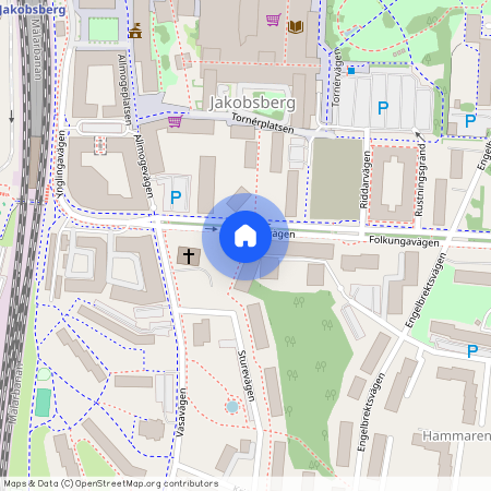 Folkungavägen 12B, Jakobsbergs Centrum