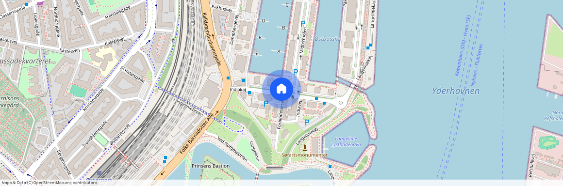 Indiakaj, 2100, København Ø