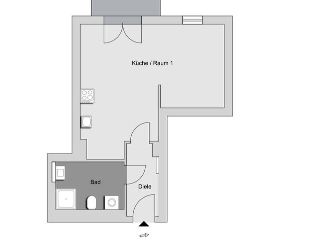 *WBS mit besonderem Wohnbedarf* 1-Zimmer-Wohnung in Berlin - Foto 1