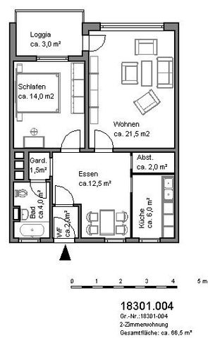 Großzügige 2-Zimmer-Wohnung mit Tageslichtbad und Balkon für Singles und Paare - Photo 4