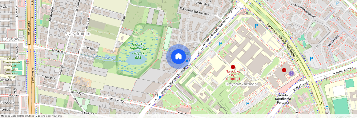 ul. Wilhelma Konrada Roentgena, Stary Imielin, Ursynów, Warszawa, mazowieckie