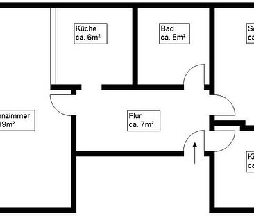 3 Raum-Wohnung mit Balkon - Photo 2