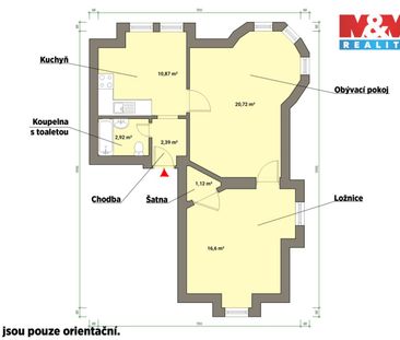 Pronájem bytu 2+1 55 m², Ruská 418, Mariánské Lázně - Fotografie 4