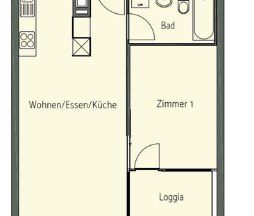 Singelwohnung mit Waschturm im 10. OG - Foto 4