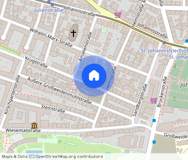 Attraktive 2-Zimmer-Wohnung im 1. OG mit Balkon in St. Johannis, Nü... - Foto 1