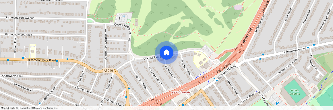 Queens Park South Drive, Bournemouth, BH8