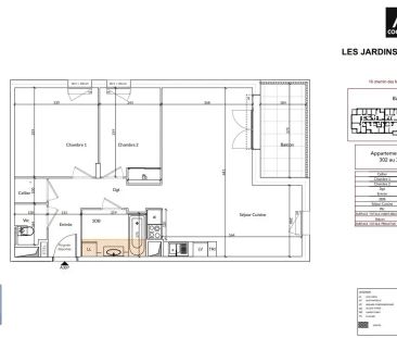 Appartement à louer 3 pièces 70m² - Photo 3