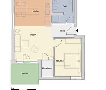 Erstbezug 2,0-Zimmer-Wohnung in Kiel Holtenau - Photo 3