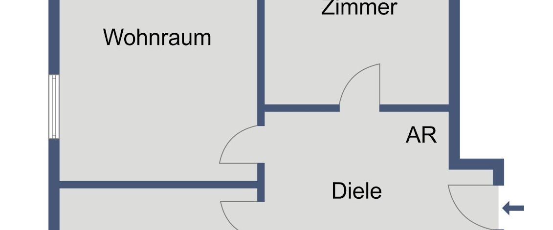 Helle Wohnung im 2. Obergeschoss – WBS erforderlich - Photo 1