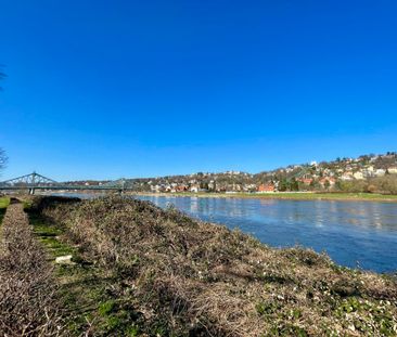 Gemütliche 1-Zimmer-Wohnung direkt an der Elbe ! + Einbauküche - Foto 3