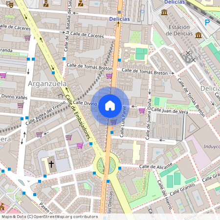 Paseo de las Delicias, Madrid, Community of Madrid 28045