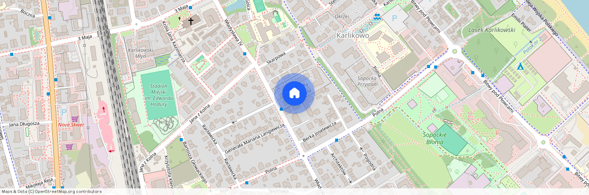 ul. Władysława Łokietka, Karlikowo, Sopot, pomorskie